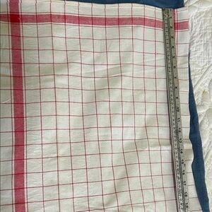 3 Red & White Checkered IKEA towels for dishcloths or towels. Were a valance